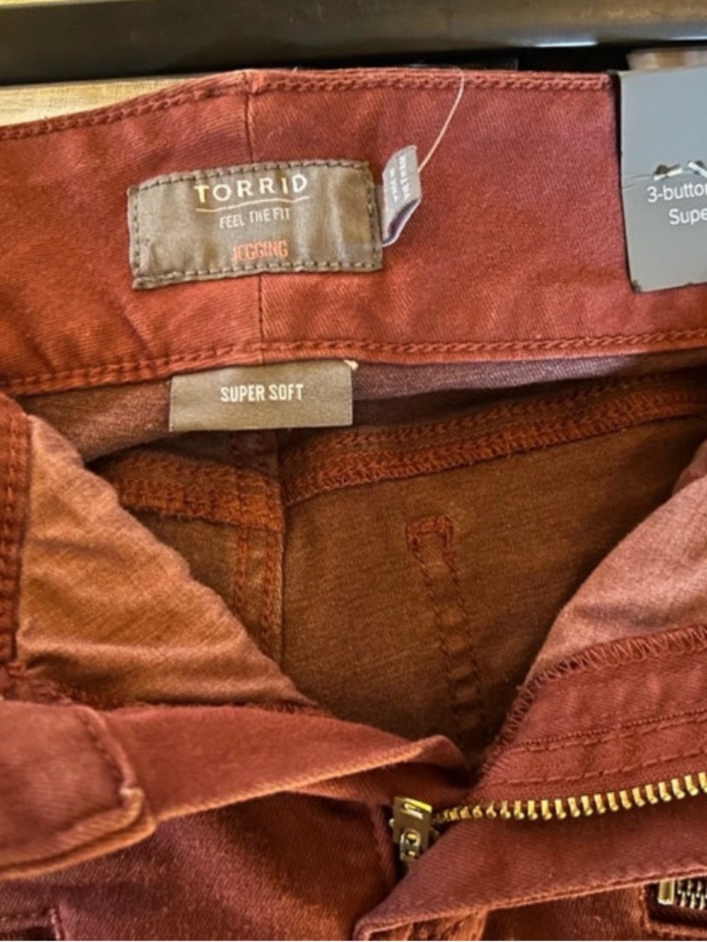 torrid Super Soft Legging Jeans in Rust - Picture 5 of 6